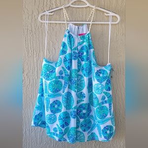 Lily Pulitzer Size XXL NWOT Teal Blouse